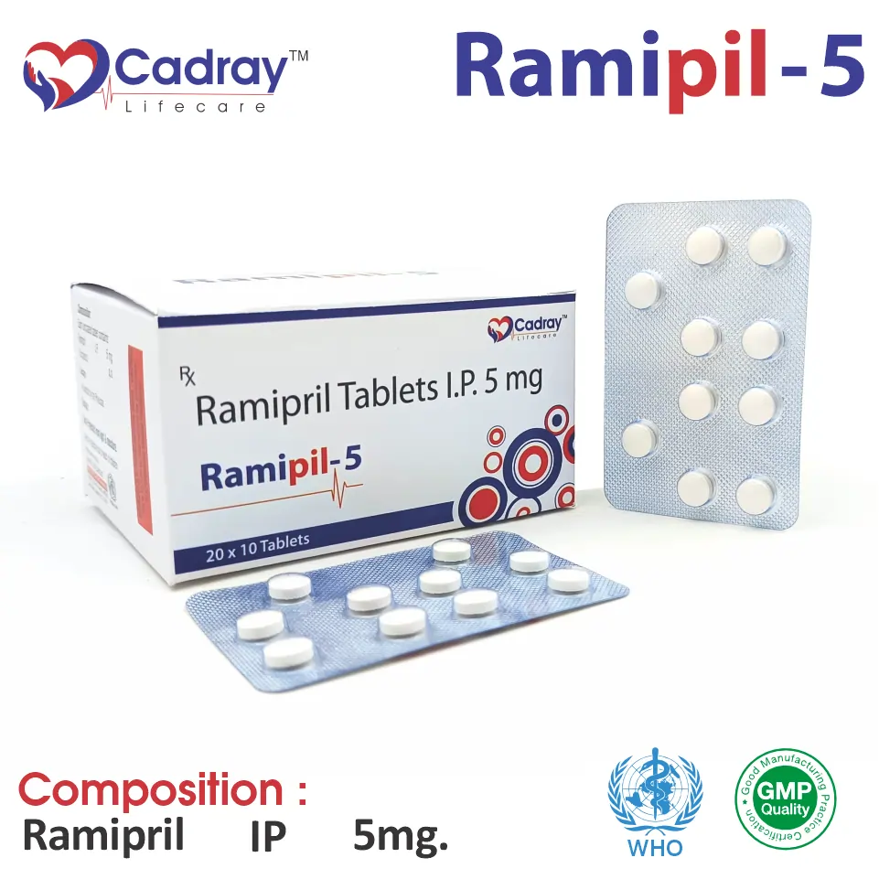 Ramipril 5mg Tablet | Ramipril 5 in PCD Pharma Franchise